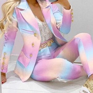Rainbow Tie-Dye Pantsuit
